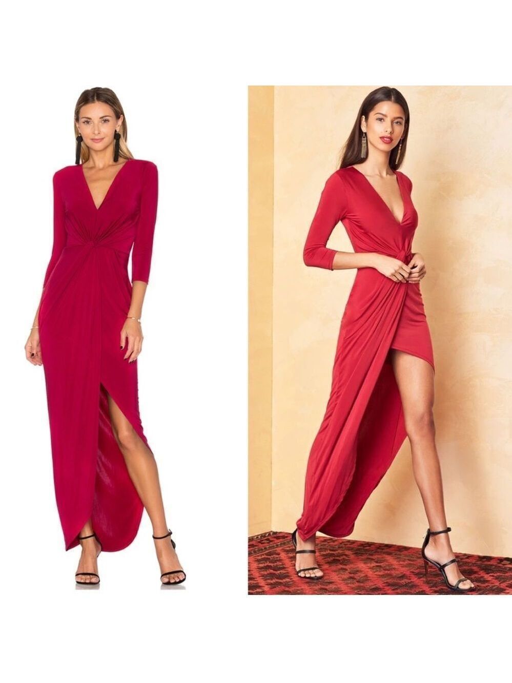 NEW Lovers + Friends Sundance Maxi Dress Raspberry Size Small